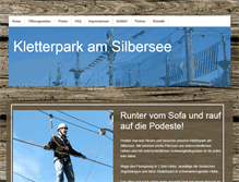 Tablet Screenshot of kletterpark-silbersee.de